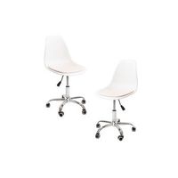 pack 2 sillas dami office - blanco