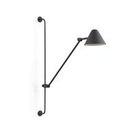 exo lighting - aplique de pared arm l  ip20 led cob 5w 3000k negro