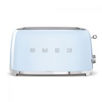 smeg tsf02pbeu tostadora 4 rebanadas 1500w azul