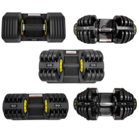 hxg mancuernas ajustables de 2 a 40rkg  entrena en casa o en el gimnasio  versatiles compactas y para todos los niveles  12kg 20kg 24kg 32kg 40kg