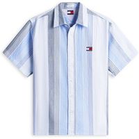 tommy jeans camisa manga corta tjm rlx stripe ss sh para hombre