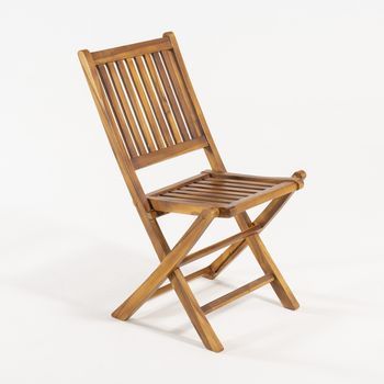 Pack 6 Sillas Jardín Teca Plegables, Madera Teca Grado A, Medidas 48x60x85 Cm, Tratamiento Al Agua Aplicado , Sillas De Teka Para Comedor, Silla De Terraza
