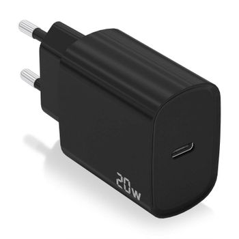 Aisens A110-0753 Cargador 20W USB-C PD3.0 1 Puerto 1xUSB-C Negro