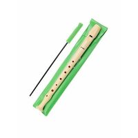 hohner flauta dulce hohner de plastico instrumento musical especial elegido para uso escolar con limpiaflauta y funda