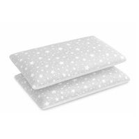 2 x almohada juvenil 70x35 - 6 cm - viscoelastica desenfundable y lavable ergonomica su primera almohada