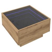 mesa de cafe roble artisan 50 x 50 x 30 cm vidaxl
