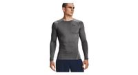 camiseta de manga larga de compresion under armour heatgear gris