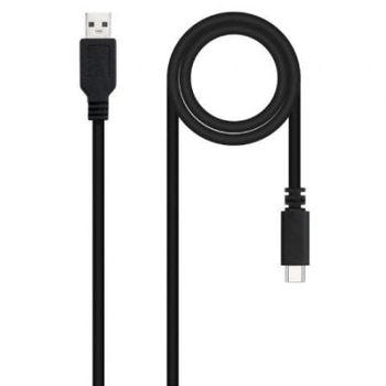Cable USB 2.0 Nanocable 10.01.2101-L150 1.5m Negro 3A 480Mbps