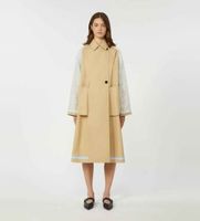 weekend max mara para mujer 2615021021600 gabardina canasta beige 44 casual algodon