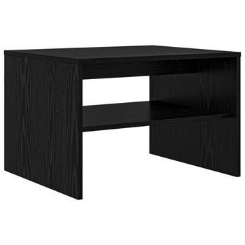 Mesa De Café - Mesa De Centro - Mesa Baja Roble Negro 60 X 50 X 40 Cm Madera De Ingeniería
