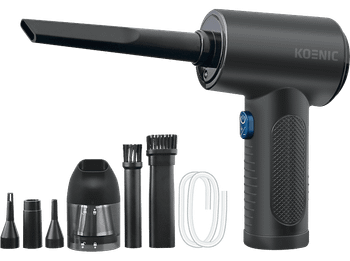Aspirador de mano - KOENIC KVBR 11124, 68 W, 30 min Autonomía, Negro