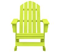 silla mecedora de jardin - silla de exterior adirondack madera maciza abeto verde