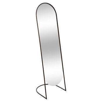 Espejo Sobre Base De Metal Negro H140cm