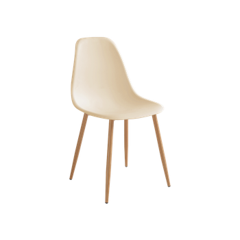 Set De 4 Sillas De Comedor Lena Beige