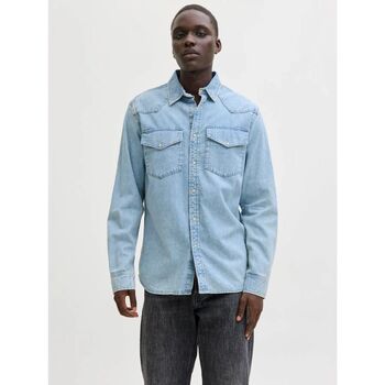 Jack & Jones Camisa manga larga 12289219 WESTERN-DENIM LIGHT para hombre