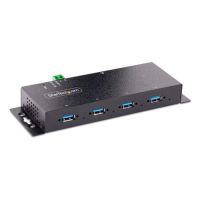 hub usb 30 industrial startech 4 puertos 5gbps montaje en paredescritoriodin