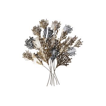 Decoracion Pared Metal 108x10x117,5 Ramas Cobrizo