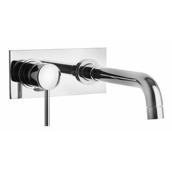 Grifo De Pared Con Placa Externa Cromada | Salice