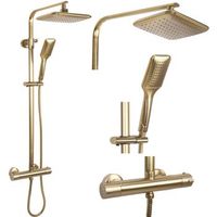 conjunto de ducha rea con termostato tom brush gold