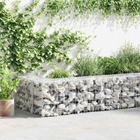 cesta de muro de gaviones  gavion para piedras  gavion decorativo acero galvanizado 100x50x50 cm cfw180019