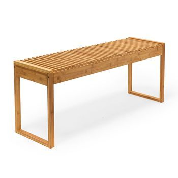 Banco De Bambú Natural 120 Cm