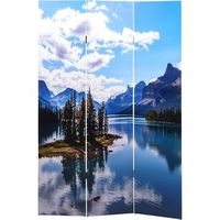 biombo separador de ambientes 3 paneles 180x121cm lago de montana par04046