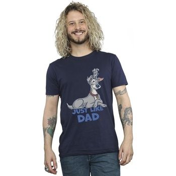 Disney Camiseta Lady And The Tramp Just Like Dad para hombre
