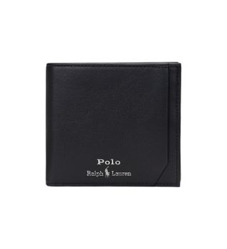 Polo Ralph Lauren para hombre. 405963229001 Billetero de piel CN negro (OSFA), Casual