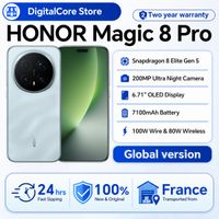 version global honor magic 8 pro 5g smartphone snapdragon 8 elite gen 5 camara de 200mp 7100mah 100w 671 oled nfc esim telefono honor