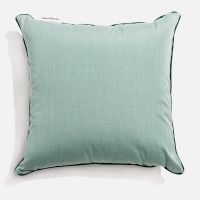 business  pleasure small square throw pillow - rivie green