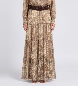 BA&SH para mujer. 1H26CALI Falda Cali beige (34), Azul, Casual, Viscosa