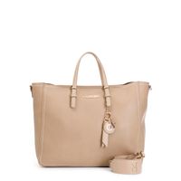 bolso shopping sin forro con charms sand