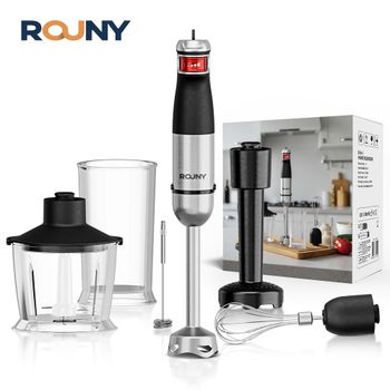 Batidora de Inmersión Multiusos 6 en 1, 1500W MAX, Batidora de Mano Eléctrica con Cuchillas de Acero Inoxidable, para el Hogar y la Cocina