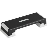 sportnow step de aerobic step para fitness con altura ajustable de 152025 cm carga 250 kg para casa gimnasio negro