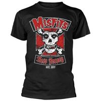 misfits camiseta biker design para mujer