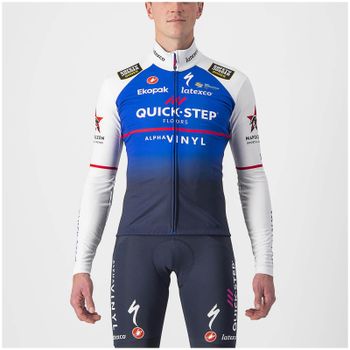 Castelli Quick-Step Alpha Vinyl Pro Team Thermal Long Sleeve Jersey - L