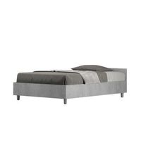 cama de una plaza y medio con almacenaje 120x190 cemento nuamo