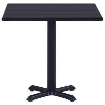 Mesa De Jardín，mesa Para Exteriores，mesa De Patio Negra 80x80x75 Cm