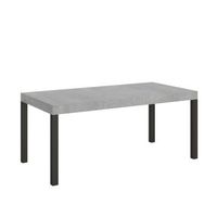 mesa extensible 90x200460 cm everyday cemento estructura antracita