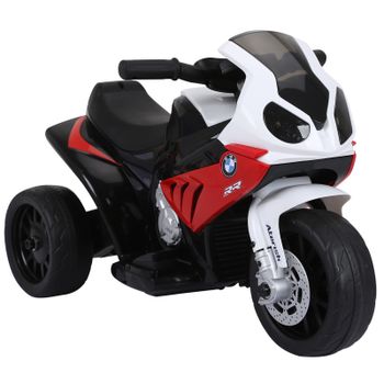 HOMCOM Compatible para Electric Motobicicleta para Niños 18-36 Meses con Faros Música Batería de 6V Rojo BMW S1000RR   Aosom España