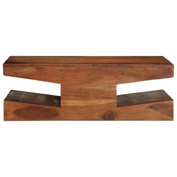 Mesa De Café - Mesa De Centro De Madera Maciza 90x60x30 Cm Acacia