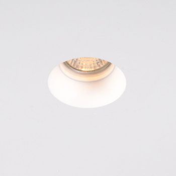 Foco empotrable blanco 13 cm redondo