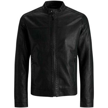 Jack & Jones Cazadora de cuero Warner para hombre