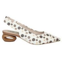 ezzio zapatos de tacon salon abierto piel fantasia con tacon geometrico para mujer