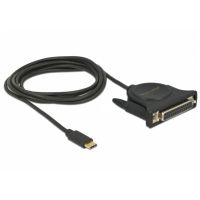 cable paralelo delock usb-c a db25 18 m negro