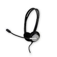 auriculares mcl csq-musb con cable usb para oficina y centro de llamadas negro plata