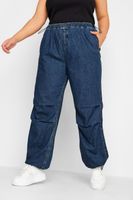 yours vaqueros parachute azules en algodon mujer curvy y tallas grandes yours