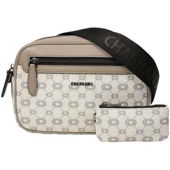 Chabrand Bolso Bolso tipo satchel Crudo Gris con detalles en cuero para hombre