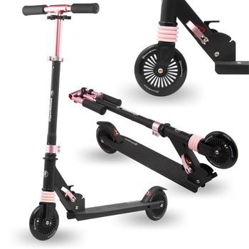 Patinete Infantil Plegable, 2 Ruedas Con Amortiguadores, Manillar Regulable, Ruedas De Goma De 125 Mm