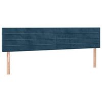 cabeceros terciopelo azul oscuro 180x5x7888 cm vidaxl